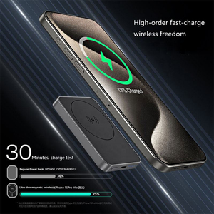 ก้อนแบตเตอรี่ magsafered 20W ชาร์จเร็วพาวเวอร์แบงค์ขนาดเล็กแม่เหล็กไร้สายแบบพกพาปลอดภัยสถานีพลังงานสำหรับ <span class=keywords><strong>iPhone</strong></span> และ Samsung - Product Image 5