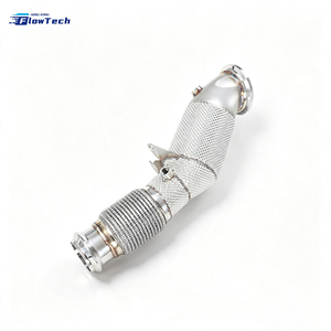 Downpipe haute performance en acier inoxydable 304 pour BMW 320i 330i F30 G20 B48 2.0T – Échappement performance avec bouclier thermique intégré - Product Image 2