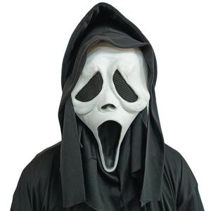 万圣节角色扮演尖叫乳胶面具恐怖电影恐怖男人脸邪恶万圣节派对角色