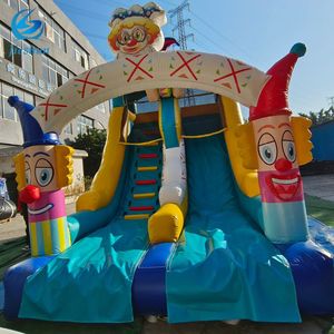 Bán Hot thể thao ngoài trời chú hề trượt Inflatable PVC sân chơi cho trẻ em với Slide - Product Image 3