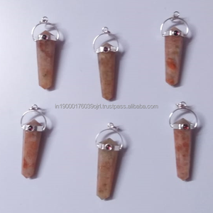 Collier pendentif en labradorite de haute qualité, design ovale sans défaut, arbre de vie, pierre précieuse d'agate naturelle, cristaux faits à la main, fil - Product Image 6