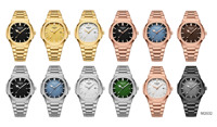 Nibosi 2632 Montre Classique Carrée à Quartz pour Hommes en Acier Inoxydable, Étanche et Luminescente avec Date, pour les Affaires