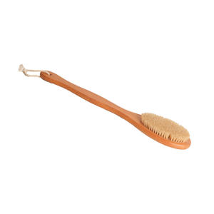 Cepillo de masaje de madera con mango largo, cerdas de jabalí, cepillo para espalda, cepillo de baño para adultos - Product Image 5