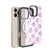 Coque de téléphone magnétique en acrylique avec double panneau détachable, impression UV, protection 3in1 personnalisée pour IPhone16 16 Pro Max 17