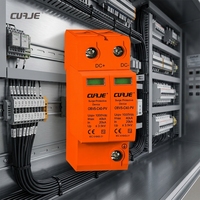 Parafoudre solaire CUAJE 1000V DC SPD 40KA pour protection contre la foudre des équipements électroniques, matériau PBT, système PV T2