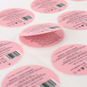 Tùy Chỉnh Cá Nhân Logo Không Thấm Nước Vinyl Dính Mỹ Phẩm Đôi Đa Hai Lớp Bóc Nhãn Dán In Màu Nhà Sản Xuất - Product Image 2