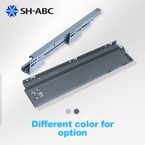 183mm 높이 유리 측면 소프트 클로즈 이중벽 서랍 투명 모던 주방 캐비닛 서랍 슬라이드 다이닝 침실용 - Product Image 5