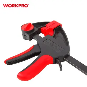 WORKPRO 18" F-Clamp Heavy Duty Ratcheting Bar Clamp Quick Grip Woodworking Bar Clamp Clip Wood Carpenter Tool