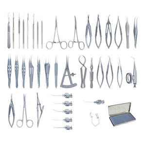 Juego de Cirugía Ocular Manual de Acero de Alta Calidad para Extracción de Cataratas Extra Capsulares e Implante de Lentes Intraoculares - Product Image 1