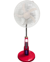 Ventilateurs solaires anti-moustiques 16/18 pouces, métal + plastique, moteur à courant continu 12V, lumières LED extérieures, ventilateur sur pied rechargeable, ventilateur de sol