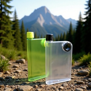 A5 <b>Notebook</b> Water Bottle Set Plastic <b>Square</b> Portable Covered Promotional Drinkware 175g - Product Image 4