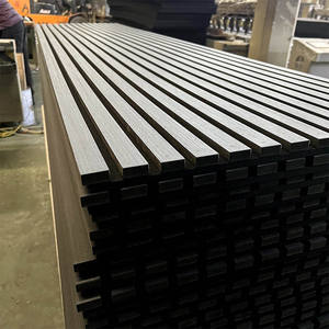 Paneles Acústicos Modernos Insonorizantes y Absorbentes de Sonido, Listones de Madera MDF, Poliéster, Fieltro de 9 mm + MDF de 12 mm, Diseño de Modelo 3D para Deportes - Product Image 5