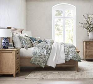 Base de Cama Doble Queen Size de Alta Calidad con Cabecera Tapizada y Plataforma de Madera - Product Image 2