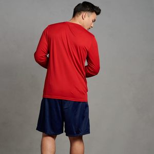 T-shirts de sport à manches longues pour hommes personnalisés, hauts de performance - Product Image 4