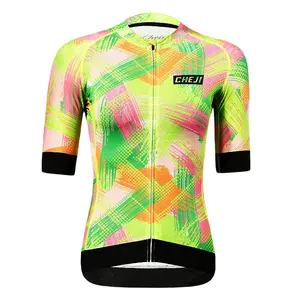 Cheji Лидер продаж, летняя сублимационная велосипедная одежда, быстросохнущая дышащая велосипедная майка для пар, одежда OEM