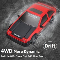 KSF Popular 1:24 Mini RC Drift Car 4WD Coche de juguete Control remoto Cable USB incluido Modelo de simulación Radio Control Juguetes para niños