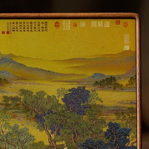 邱英骑马郊游复制品新中式桌面摆件适合办公室和书房手工黄铜装饰高级收藏品 - Product Image 5