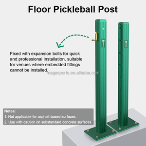 Cọc cầu lông nhôm lắp đặt nhanh chuyên nghiệp <span class=keywords><strong>v</strong></span>ới thiết bị tự khóa & hệ thống lưới - dành cho luyện tập & thi đấu - Product Image 4