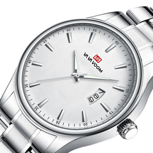 Montre à quartz pour homme de haute qualité, en acier inoxydable, étanche, lumineuse, classique, montre-bracelet - Product Image 5