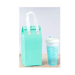 Custom Insulated Portable With Logo Blank Cooler Lunch Bag for Food Reusable NonWoven Thermal Cooler Bag - Product Image 1