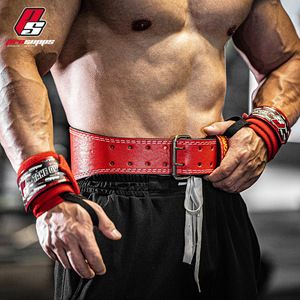 Cinturón de Levantamiento de Pesas de Cuero y EVA para <span class=keywords><strong>Powerlifting</strong></span>, Gimnasio, Sentadillas y Peso Muerto con Soporte Lumbar Profesional - Product Image 4