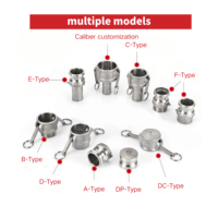 Raccord rapide Camlock en aluminium, acier inoxydable 304 316, adaptateur mâle-femelle de 1/2 à 8 pouces pour lignes de transfert de fluides