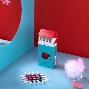 20 unidades de set de pintalabios tipo cigarrillo con hisopo de algodón, de larga duración, resistente al agua y a las besos, que no se corre, para un labial duradero. - Product Image 1