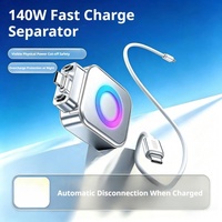 Adaptateur USB-C intelligent avec arrêt automatique, protection contre la surcharge et coupure automatique de l'alimentation, séparateur de chargeur complet