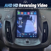 Autoradio multimédia 10,4 pouces, lecteur vidéo GPS, CarPlay, unité principale pour Ford Kuga Cmax Escape 2014 2013, écran Android Qied, enregistreur
