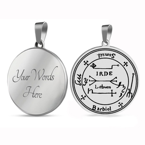 HLSS647 the Exorcist dari the delappp yang melindungi diri sendiri dari kerusakan jimat Laser menandai liontin baja tahan karat kalung - Product Image 6