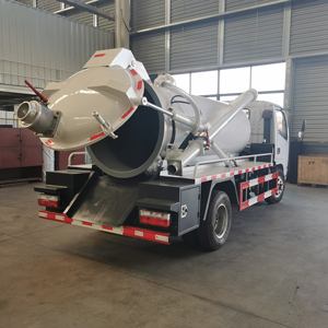 Harga wajar 4x2 diesel kecil tipe euro 3 kemudi kiri tangki 5cbm volume vakum portabel tanker truk penyedot kotoran - Product Image 5