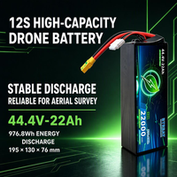 Baterai Drone Li-ion Semi-solid 22.2V 12S Densitas Energi Tinggi -40~60 Suhu Operasi untuk Tanaman Pertanian
