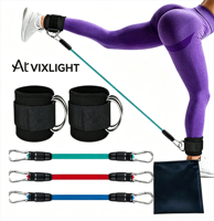 Sangle de cheville réglable avec anneau en D pour machine à câble, entraînement des jambes et des fessiers, entraîneur de force, usage en salle de sport et à domicile, durable, vente en gros 4