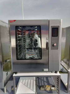 좋은 품질 산업용 가스 6 10 20 트레이 컴퓨터 작동 휴대용 콤비 오븐 - Product Image 2