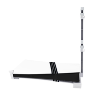 Support horizontal pour PS5 Pro, PS5 Slim, support de rangement pour console avec 5 ports USB, station d'accueil portable à base plate