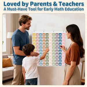 Tabla de Cien Bolsillos, 100 Bolsillos, Herramienta de Aprendizaje de Matemáticas de Plástico para Niños, Uso en el Aula y en Casa - Product Image 6