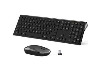 US & UK Usb <span class=keywords><strong>Keyboard</strong></span> Mouse 109 Keys Wireless 2,4G Juego de teclado y mouse inalámbricos - Product Image 4