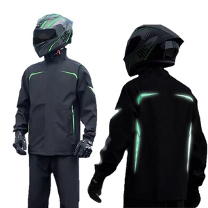 Ensemble imperméable épaissi <span class=keywords><strong>veste</strong></span> et pantalon, type séparé, double couche respirante, protection intégrale contre les fortes pluies pour homme, idéal pour l'extérieur - Product Image 4