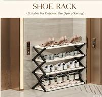 Trendiges, faltbares Schuhregal ohne Montage, mehrstöckiger Schuhaufbewahrungsorganizer für Eingangsbereich, Flur, Schlafzimmer, Haushalt, Schuhhalter