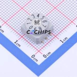 MDR-10S Rotary Encoder Switch SMD Switch ( Number of Detents: 10 )( Encoding Type: True Code )( Operating Temperature: ) - Product Image 1