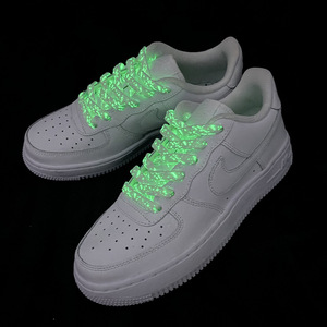 Nuovi Lacci per Scarpe Fluorescenti con Effetto Splash-ink in 8 Colori, Larghezza 8mm, Lunghezza 120-160cm, Lacci Piatti Stampati per Sneakers - Product Image 2