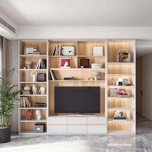 Meuble TV en bois LED polyvalent de qualité supérieure pour salon et hôtel, design intelligent avec des fonctionnalités réglables, convient aux téléviseurs de 65 pouces - Product Image 1