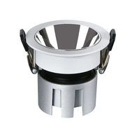 Spot LED encastré anti-éblouissement orientable COB Ra90 en aluminium pour éclairage architectural d'hôtel