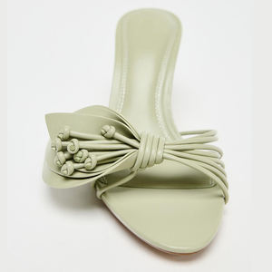 Yx2025 Verano Nueva moda Sexy Banquete Zapatillas Trabajo de mujer Sandalias de tacón alto - Product Image 2