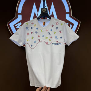 T-shirt da <span class=keywords><strong>uomo</strong></span> di grandi dimensioni e stile Casual Casual in cotone di ultima concezione stampata a maniche corte - Product Image 4