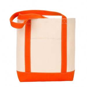 Sac fourre-tout en toile de coton biologique recyclé, réutilisable, écologique, personnalisé avec logo imprimé, taille OEM, uni, vierge - Product Image 2