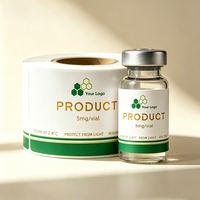 Autocollants en vinyle pour flacons de peptides, étanches HD, avec adhésif puissant, résistants à la chaleur et aux UV, pour compléments alimentaires de 2 ml/3 ml/10 ml