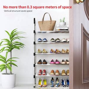 Meuble de rangement vertical empilable en métal au design moderne pour vêtements et chaussures - Product Image 5