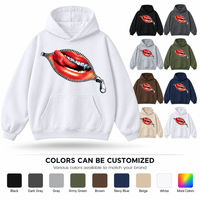 Sweat-shirt à capuche surdimensionné en coton écologique, imprimé et brodé sur mesure, poids lourd 350-600 GSM, streetwear unisexe
