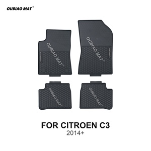 <span class=keywords><strong>Tappetini</strong></span> per Auto <span class=keywords><strong>CITROEN</strong></span> <span class=keywords><strong>C3</strong></span> 2014+, Su Misura in PVC, Impermeabili Antiscivolo Set Completo - Product Image 1
